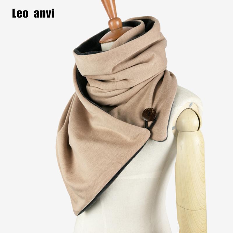 

Leo anvi design Winter scarf Fashion Knit Mens infinity Scarf,Button Cowl Neck warmer Chunky tube Scarf women Gift scarves wraps