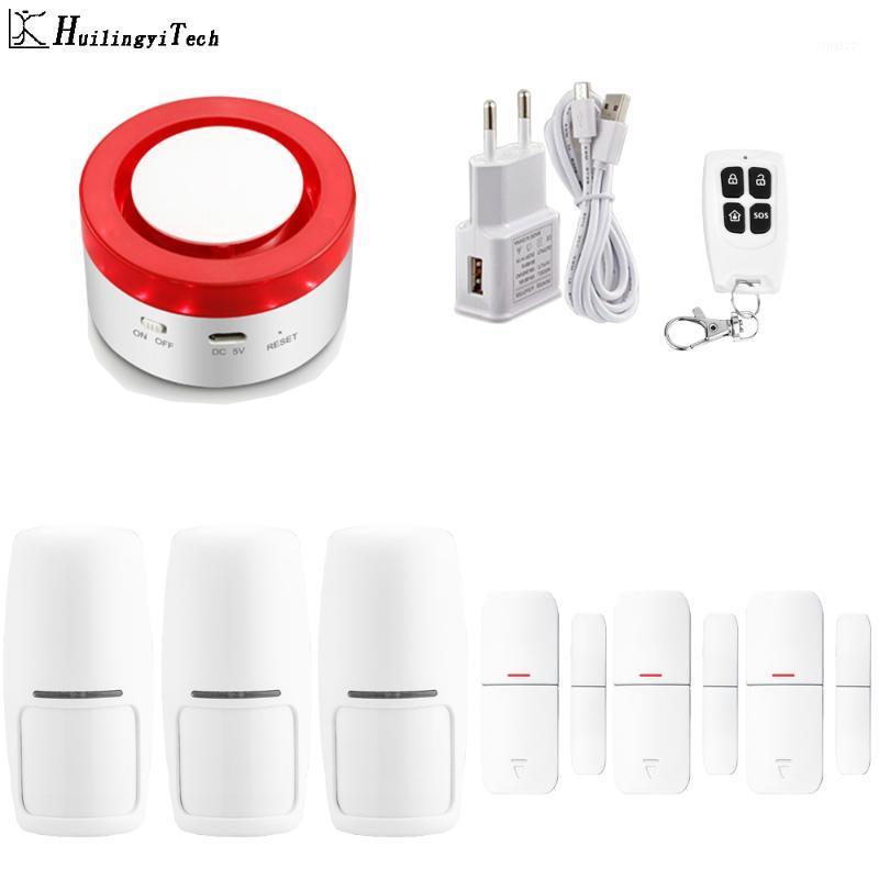 

Tuya Smart Life Home Security Intelligent EN RU Switchable Wireless Home Security WIFI GSM GPRS Alarm system APP Remote Control1