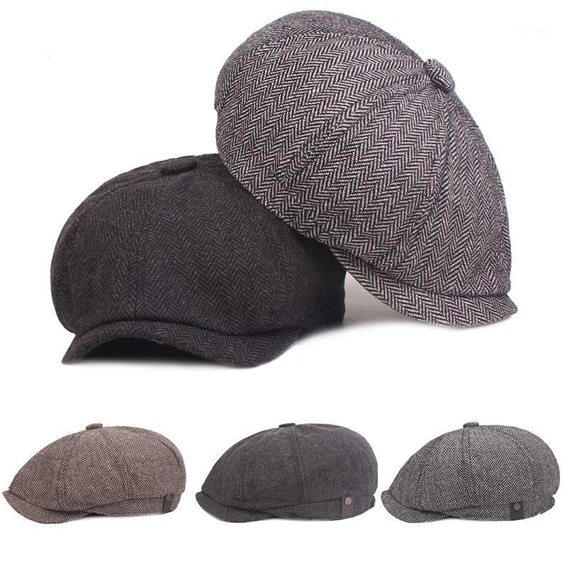 

fashion unisex Newsboy cap vintage peaky blinders Retro Autumn Winter spring Flat hats for women men high quality beret caps1, Dark grey