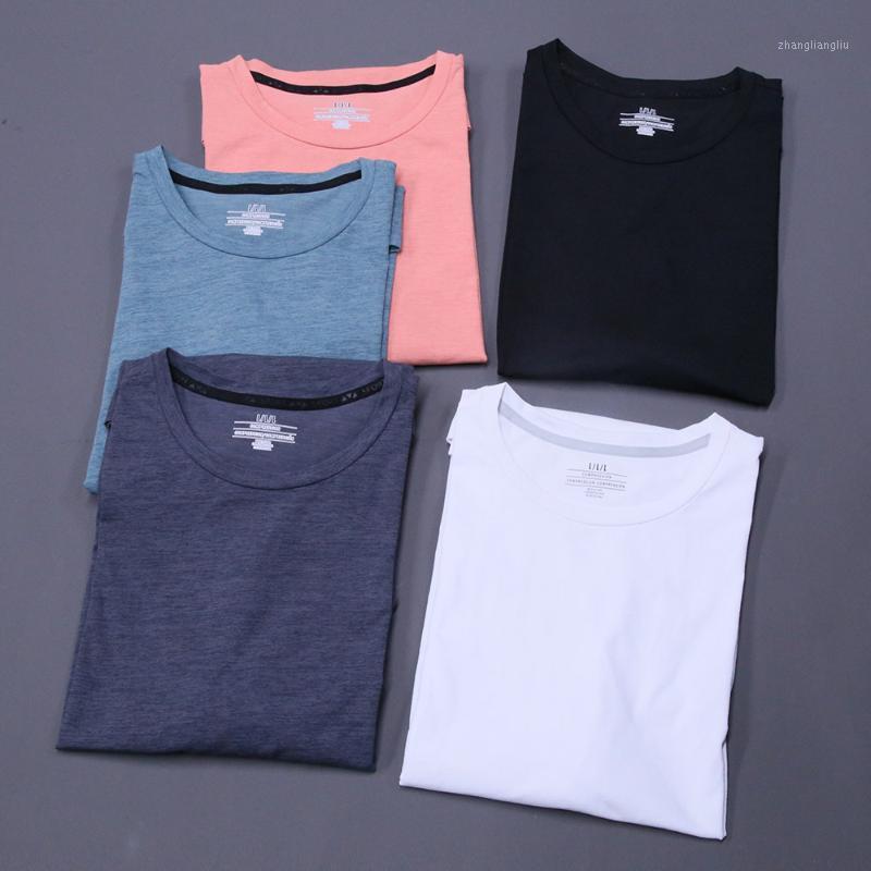 

2020 Men's running T-shirts, quick-drying compression sports t-shirts, gymnastic running shirts, football shirts1, Gray