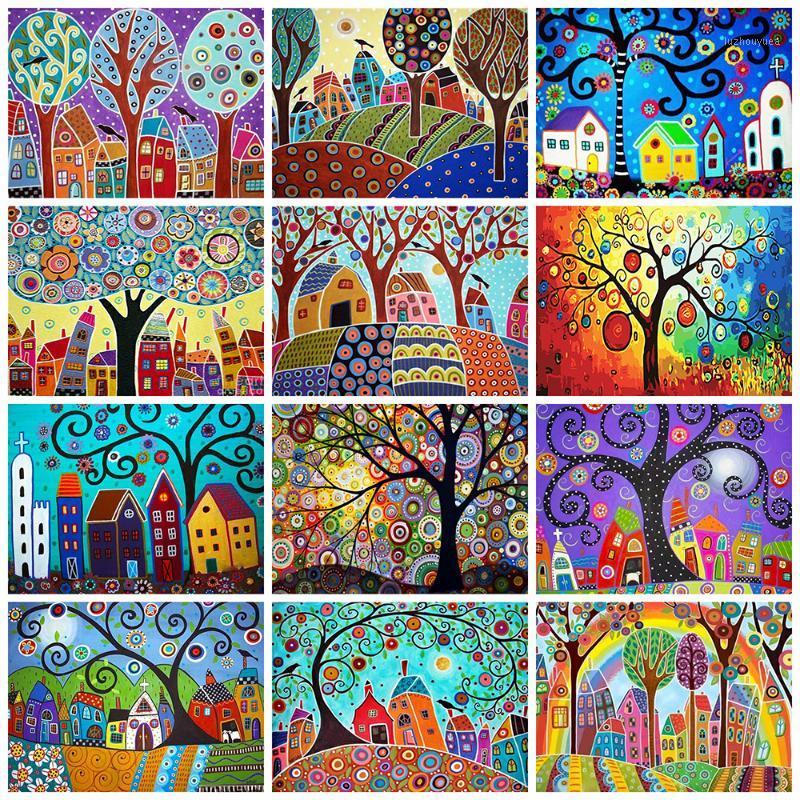 

Evershine Full Square Round Drill 5D DIY Diamond Painting Abstract Tree Diamond Embroidery Scenery Cross Stitch Kit Home Decor1