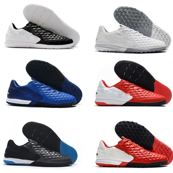 

2020 top quality mens soccer shoes Tiempo Lunar Legend VIII Pro IC indoor soccer cleas low ankle football boots botas de futbol
