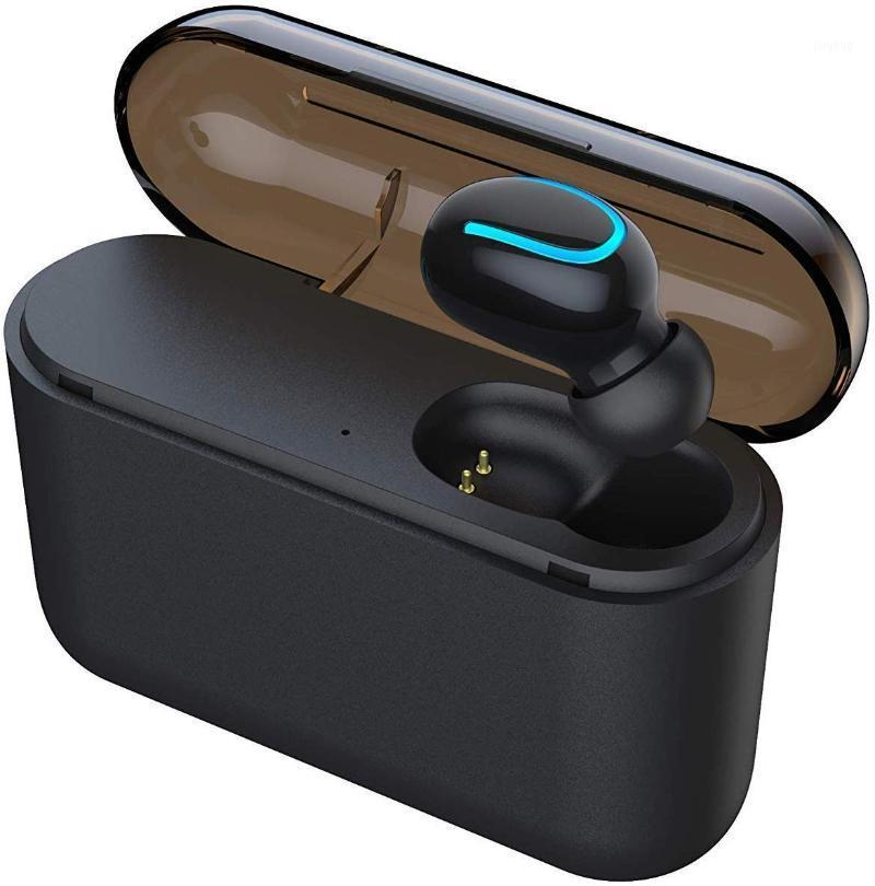 

Wireless Earbud,Bluetooth 5.0 Headphone True Wireless Earphone in-Ear Noise Cancelling Headset with Portable Charging Case Black1, Black