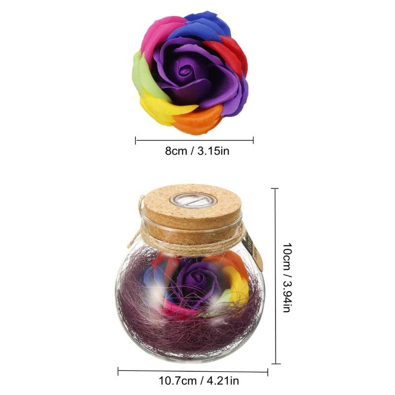 

LED First Flower Rose In Glass Flasks Receive Immortal Flower Remote Control Romantic Gift For Lovers Birthday Gifts Home Decor, Pink