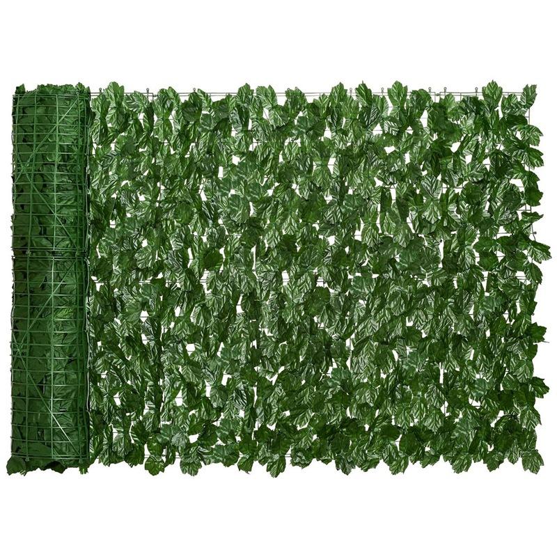 

Artificial Ivy Privacy Fence Screen 0.5X3M Artificial Hedges Fence and Faux Ivy Vine Leaf for Outdoor Decor,Garden, Deep green