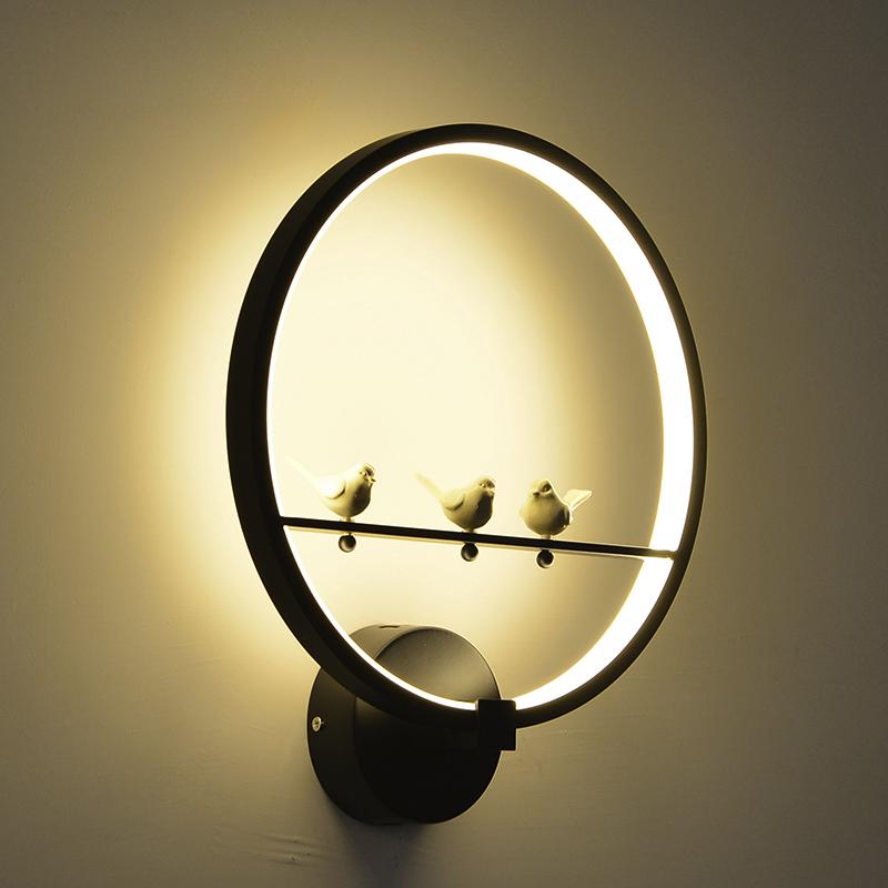 

Nordic Wall Lamp Bedside LED Lamp Iron Creative living room Aisle Stairs Children's room Foyer Bed Bedside Wall Lighting