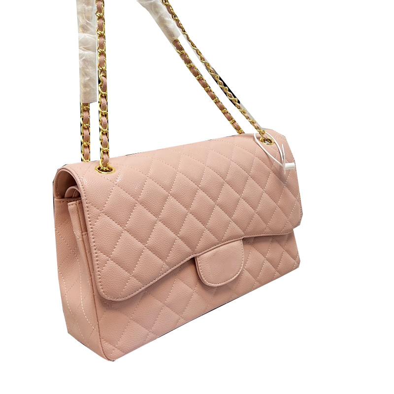 

2022Ss Vintage Classic Double Flap Bags Maxi Jumbo Lambskin/Calfskin Caviar Leather Multi Pochette Large Capacity Famous Luxury Designer Handbags 30CM, Box