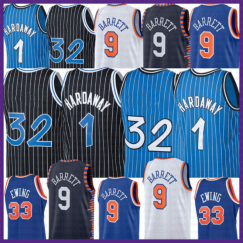 

2021 New Shaquille basketball jersey 32 Mens Penny 1 Hardaway Mesh Tracy 1 McGrady Retro RJ 9 Barrett Cheap Patrick 33 Ewing Green, Mens jersey