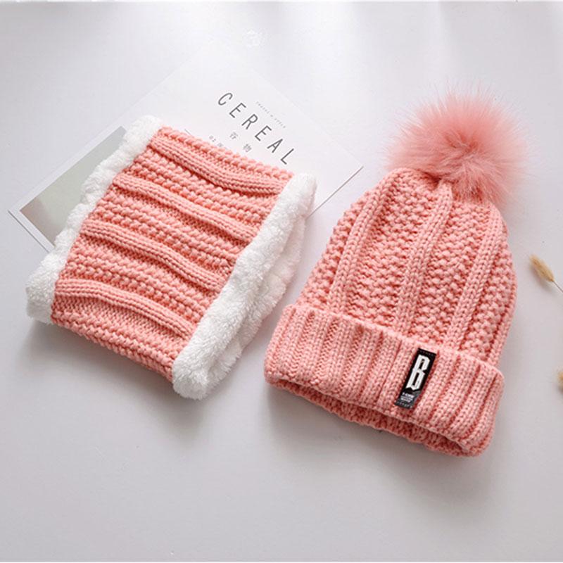 

pom pom hat women beanie hat Womens Beanies black pink winter solid faux fur and scarf for women Skullies Beanies, Red
