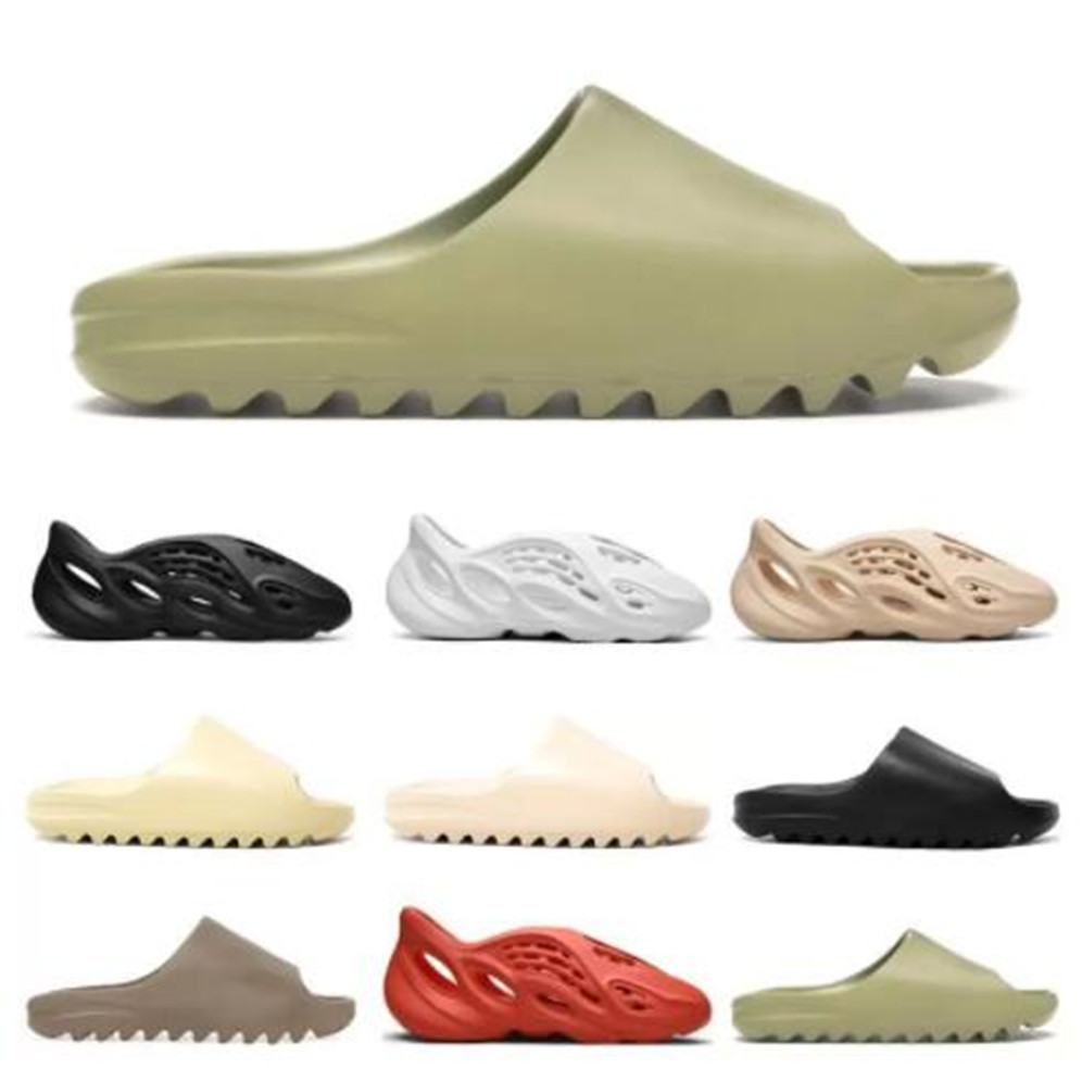 

Wholesale New Kanyes Wests Slipper Men Women Slide Bone Earth Brown Desert Sand Slide Resin Fashion Shoes Sandals YEq YEZZIES YEEZIES BOOST