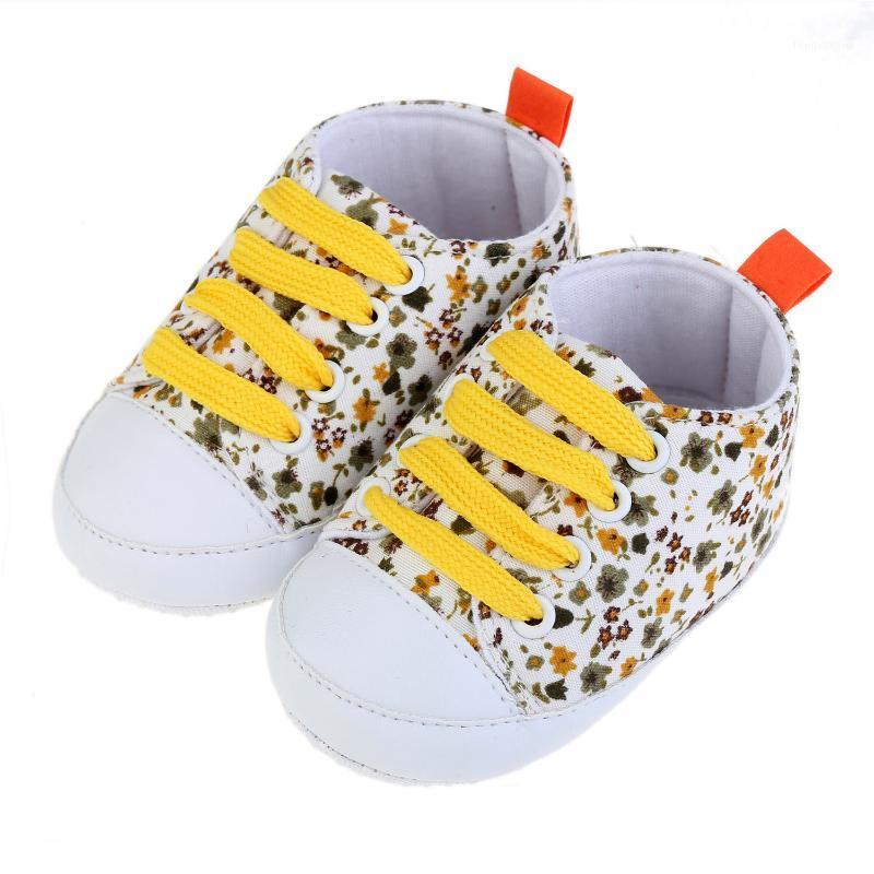 

TELOTUNY baby shoes Toddler Baby Girls Soft Soled Anti-slip sneaker print patch Lace up Toddler Shoes casual 2020apr21, White