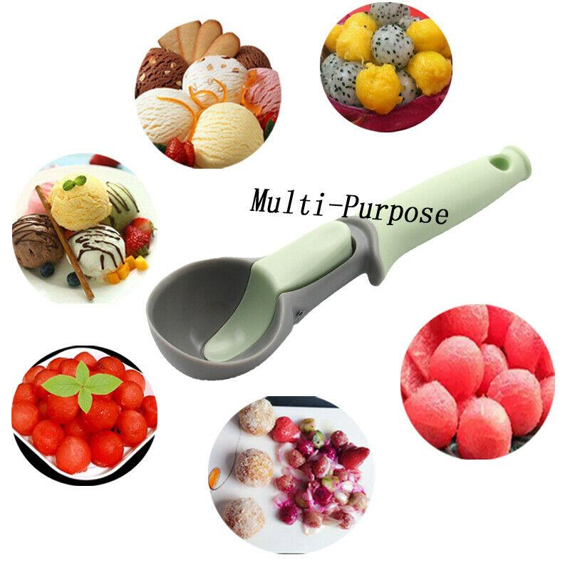 

Fruit Ice Cream Digging Ball Scoop Spoon Home Kitchen DIY Trigger Release Tools