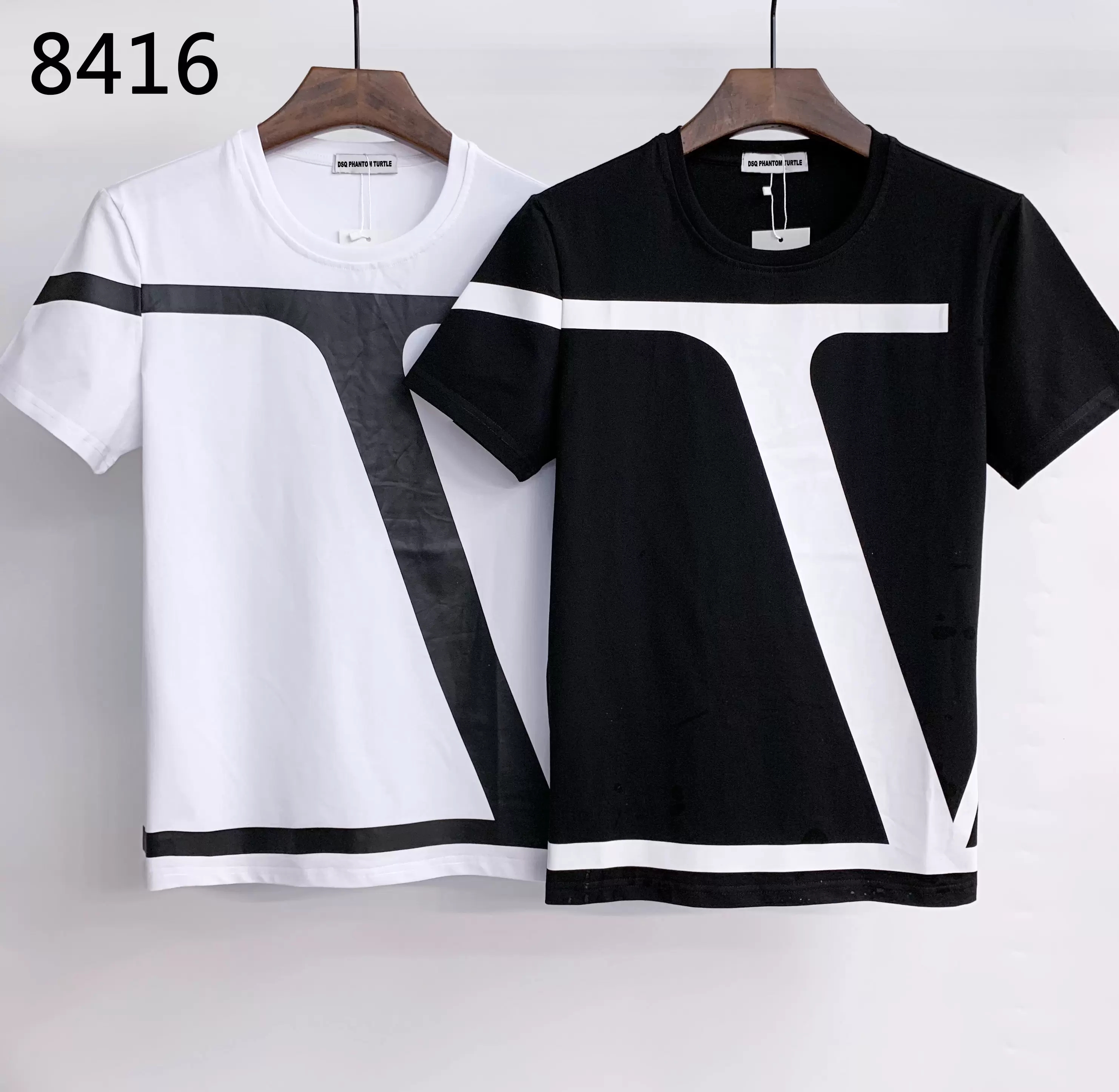 

DSQ PHANTOM TURTLE 2021SS New Mens Designer T shirt Paris fashion Tshirts Summer T-shirt Male Top Quality 100% Cotton Top, White