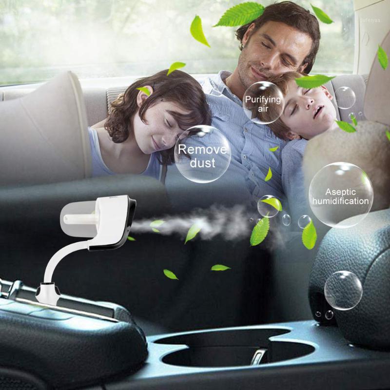 

Rotating Car Aroma Humidifier Air Fresh Purifier Portable Car Air Purifier With 2 USB Charger1