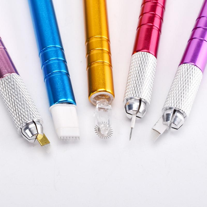 

Tattoo Guns Kits 20pcs 3D Microblading Machine Tool Permanent Eyebrow Makeup Manual Pen Lock-Pin Handle Eyelash Supplies