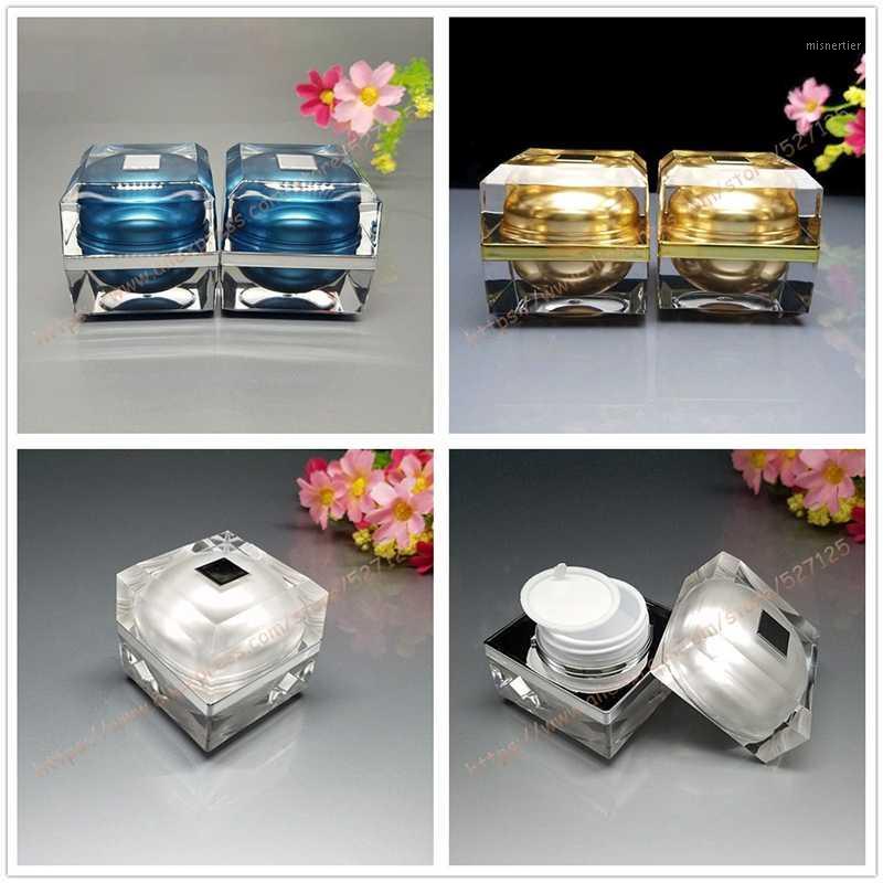 

Top grade cosmetics suit packing, 8g square cosmetic acrylic jar, for eye cream/mask cream/facial cream container1