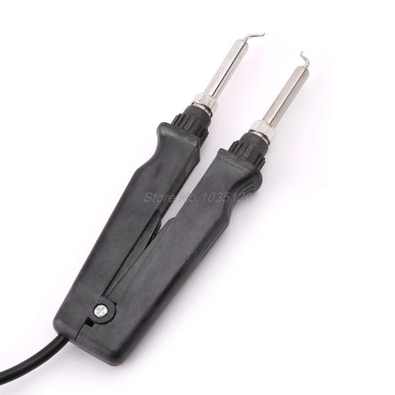 

902 ESD SMD Double Soldering Iron Tweezer Handle Clip Heating Plier Soldering Station Accessories Whosale&DropShip