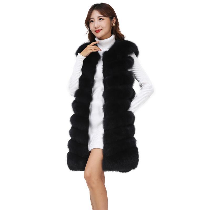 

Real fur Vest Fashion Women's Winter Real Fur Coat High quality Warm Sleeveless Pull clasp Natural Coat New M99, Pink
