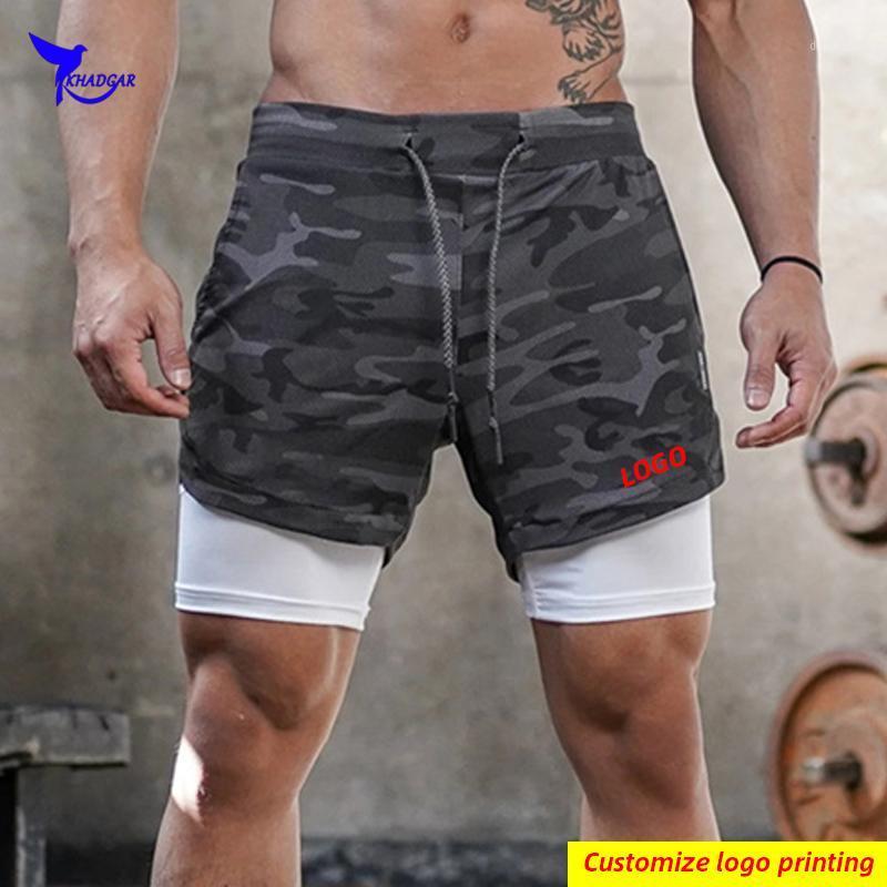 

2021 Summer 2 IN 1 Quick Dry Running Shorts Men Marathon Training Gym Fitness Jogging Sport Short Pants With Longer Liner Custom1, Dk858 paint white