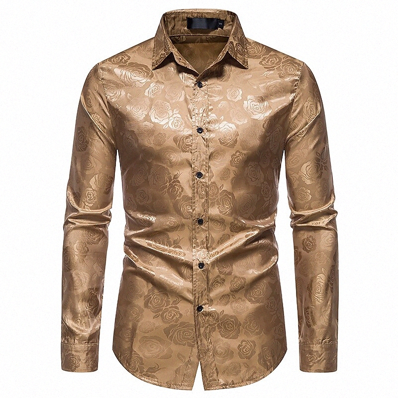 Chemise pour hommes Autres impressions Floral Classic Collier Street Décontracté imprimer à manches longues Tops de style ethnique Streetwear Str