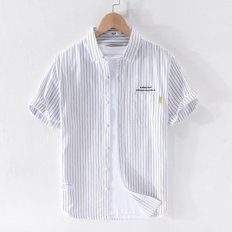 

New Suehaiwe's Italy brand cotton shirt men short sleeve white shirts for men summer fashion shirt mens casual chemise camisa1, Blue