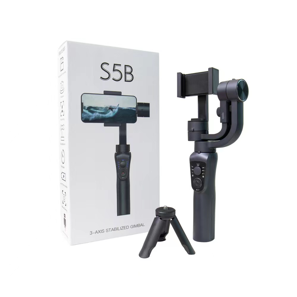 

S5B stabilizer 3 Axis Handheld Gimbal USB Charging Video Record Universal Adjustable Direction Smartphone Stabilizer