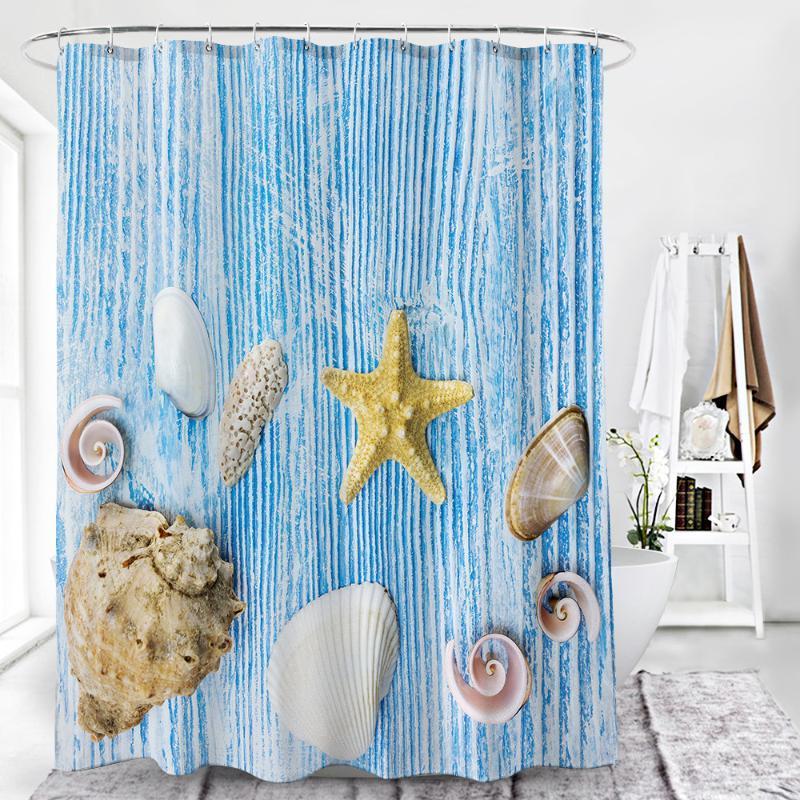 

2020 Best Selling Printed Leaf Polyester Waterproof Shower Curtain Bathroom Partition Curtain1