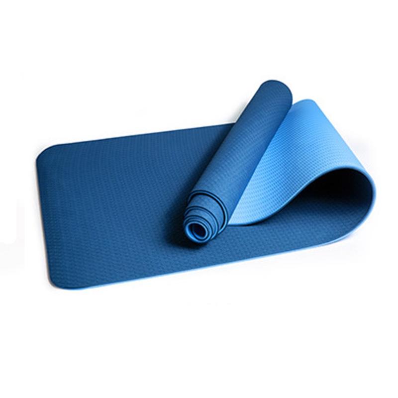 

1pcs TPE Antiskid Mat Yoga Mat Pilates Classic Pro Yoga Training Fitness Exercise Sport Pad tapis sport fitness epais, Purple