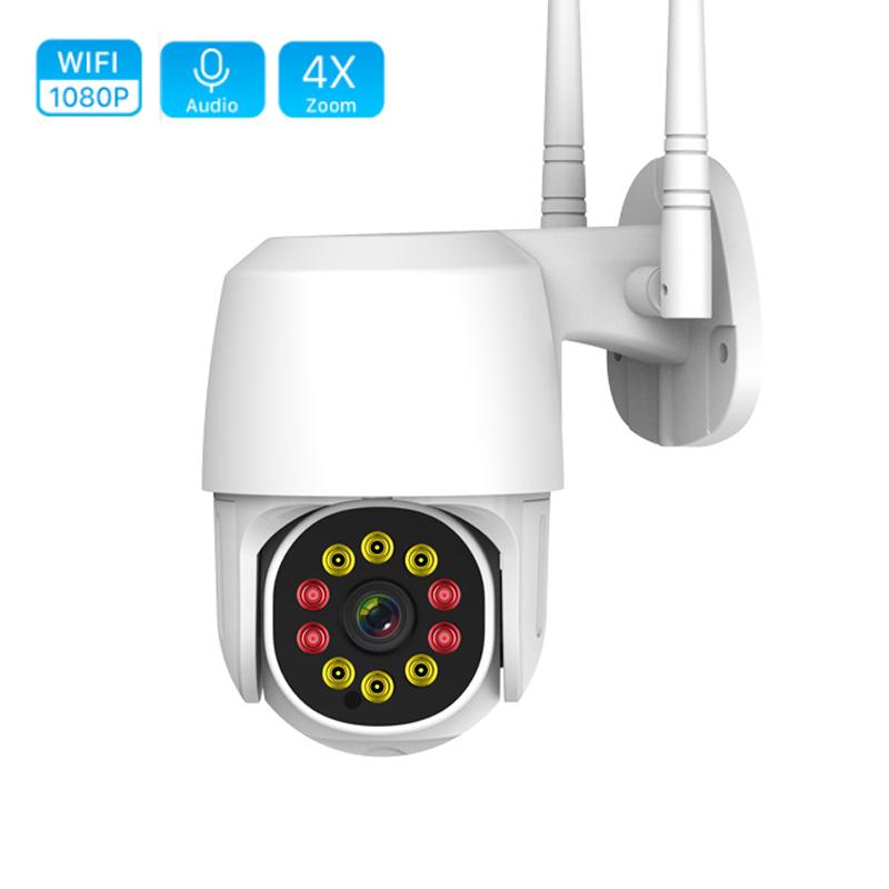 

1080P PTZ Wifi IP Camera Outdoor 4X Digital Zoom Detect Wireless Camera 2MP Security CCTV Audio Waterproof AI