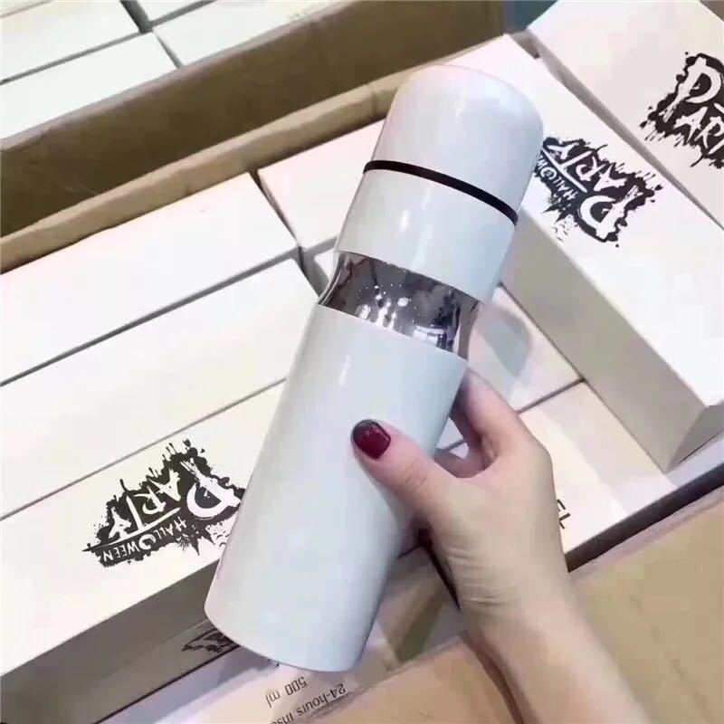 

C Classic Logo Vacuum Cup Thermoses 304 Stainless Steel Car Bottle Lipstick Coffee Cup Travel Vacuum Flask