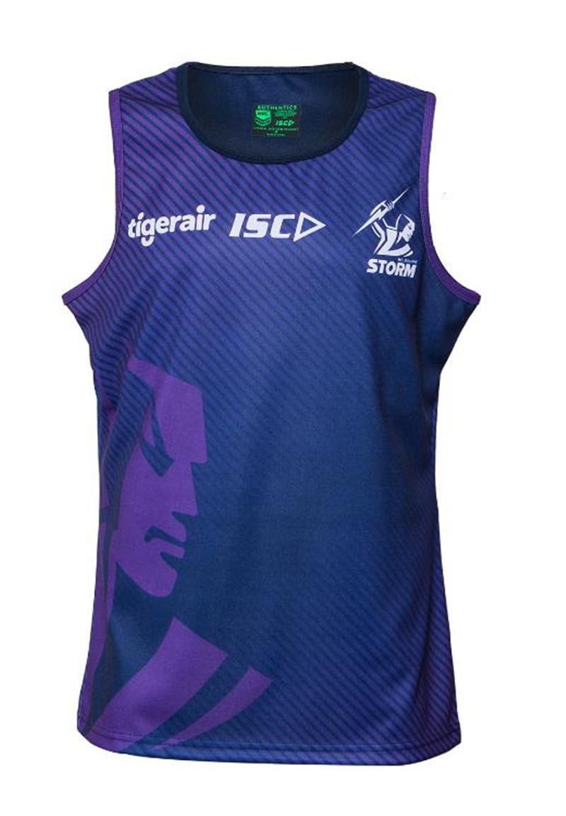 

2020 MELBOURNE STORM JERSEY SINGLET size S-M-LXXL-3XL, Rugby jersey