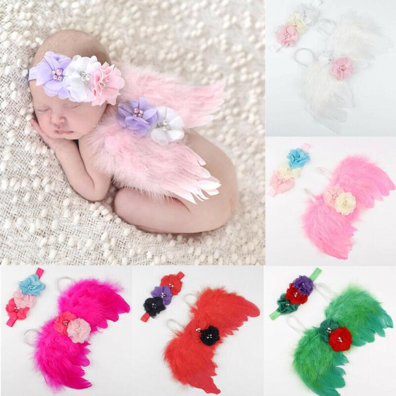 

Newborn Kids Baby Girls Boys +Headband Flower Costume Photo Photography Prop Outfits, Light pink
