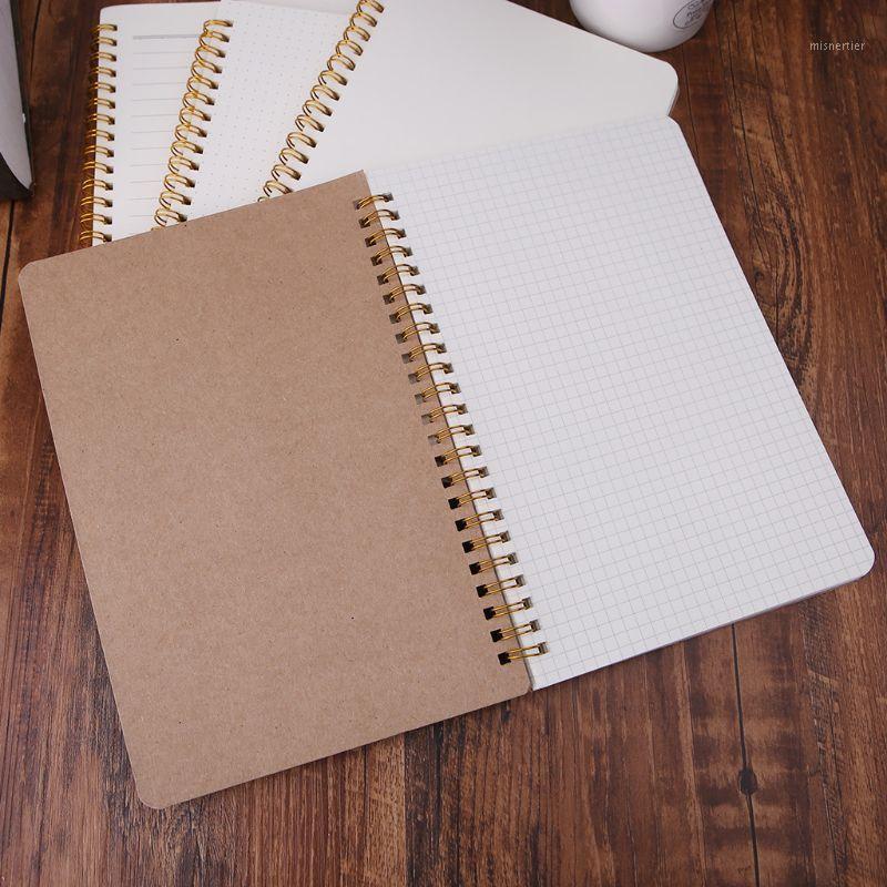 

A5 Notebook Kraft Dot Grid Time Management Blank Book Spiral Journal Weekly Planner School Office Supplies1
