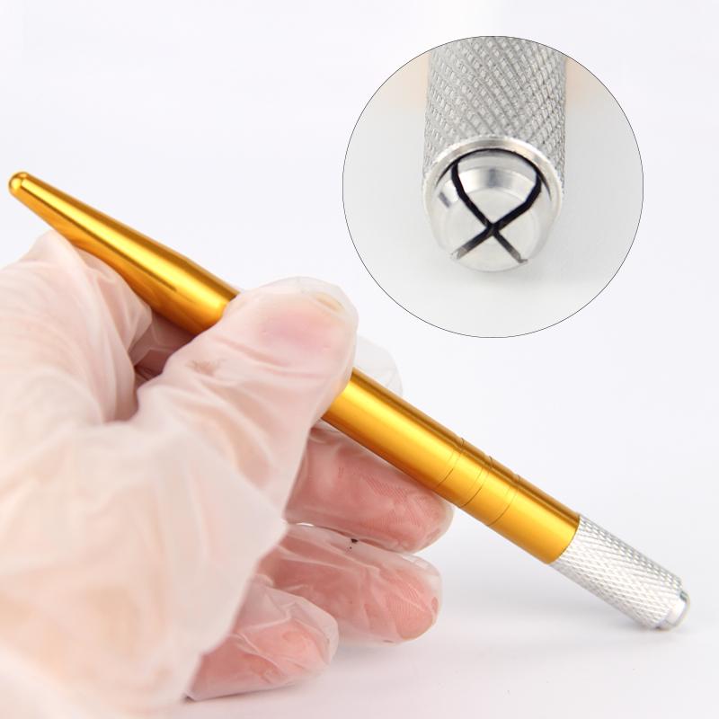 

Tattoo Eyebrow Makeup Manual Pen 3D Microblading Tattoo Machine Tool Permanent Makeup Lock-Pin Handle Eyelash Manual Supplies
