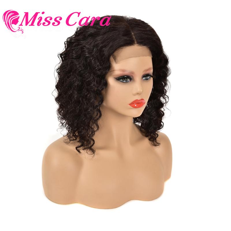 

Malaysian Remy Jerry Curly Short Bob Lace Closure Human Hair Wig Pre Plucked For Black Women Glueless 4x4 Deep Wave Closure Wigs, As pic