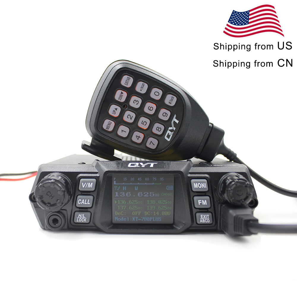 

QYT Mobile Radio KT-780PLUS VHF 136-174MHz or UHF 400-480MHz 100W /75W Walkie Talkie KT780PLUS transceiver