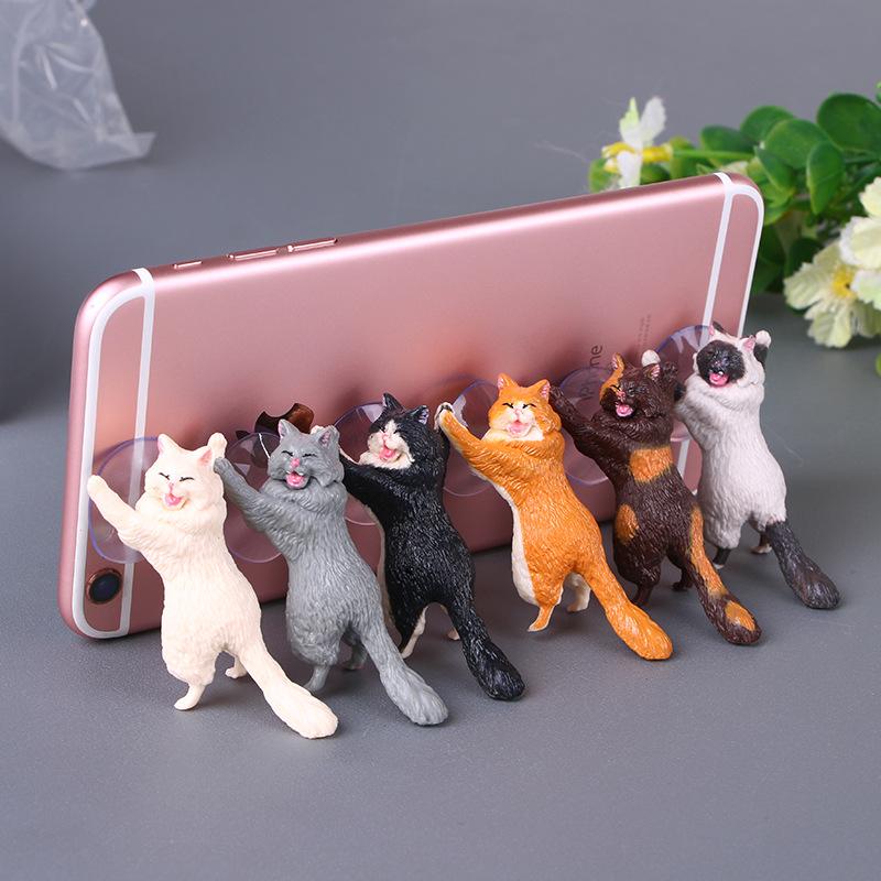 

Cute Pet Dog Cat Reinforcements Sucker Phone Bracket Kitten Creative Gift