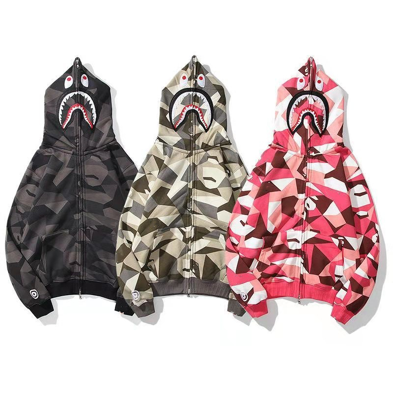 

02Fashion brand men's sweater long-sleeved hooded sweater men and women camouflage letters animal classic print hip-hop hoodie