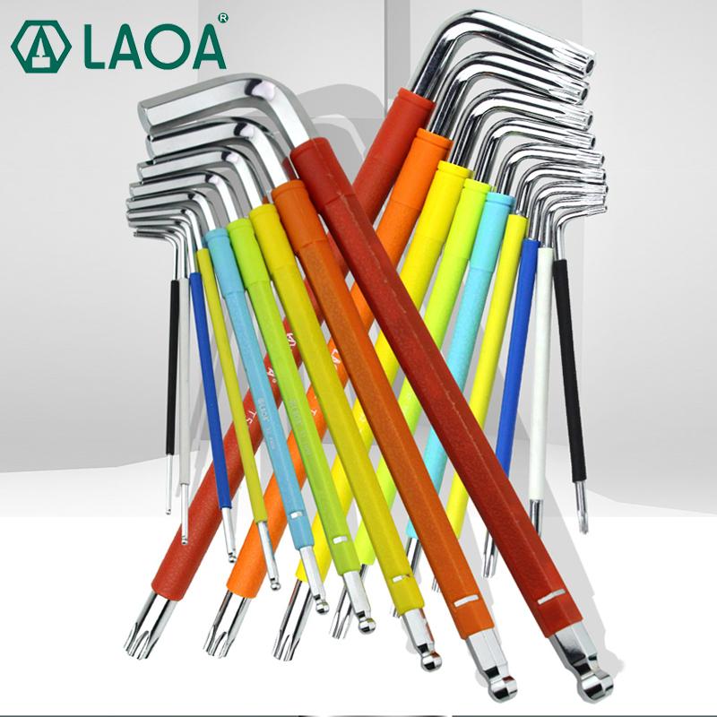

LAOA S2 Alloy Steel Hexagon Wrench Hex Torx Hexangular Screwdriver with Magnetic