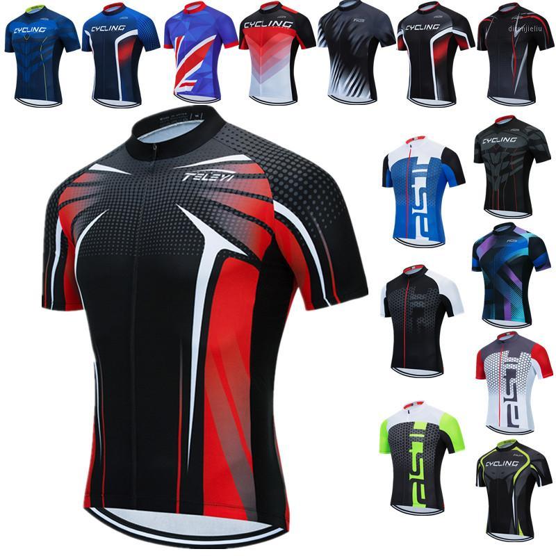 

Weimostar Bike Team Men Cycling Jersey Tops Pro Mountain Bike Clothing Breathable Bicycle Jersey Shirt Racing Sport Cycling Wear1, Style 17