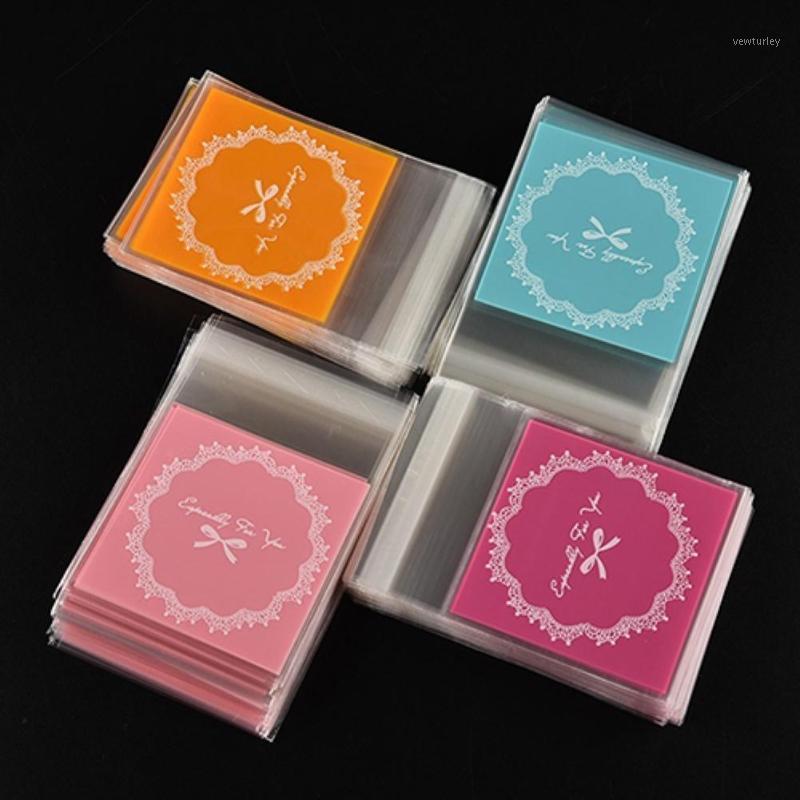 

100Pcs Bowknot Self Adhesive Bags DIY Cookie Candy Package Cellophane Gift Bag Bread Baking Supplies Party Wedding Decor1