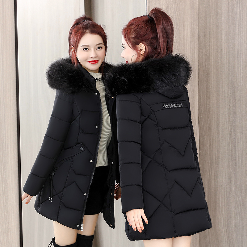 

2021 New Padded Fine Coat Fitting Women's Winter Clothes 5RGK, Sky blue.