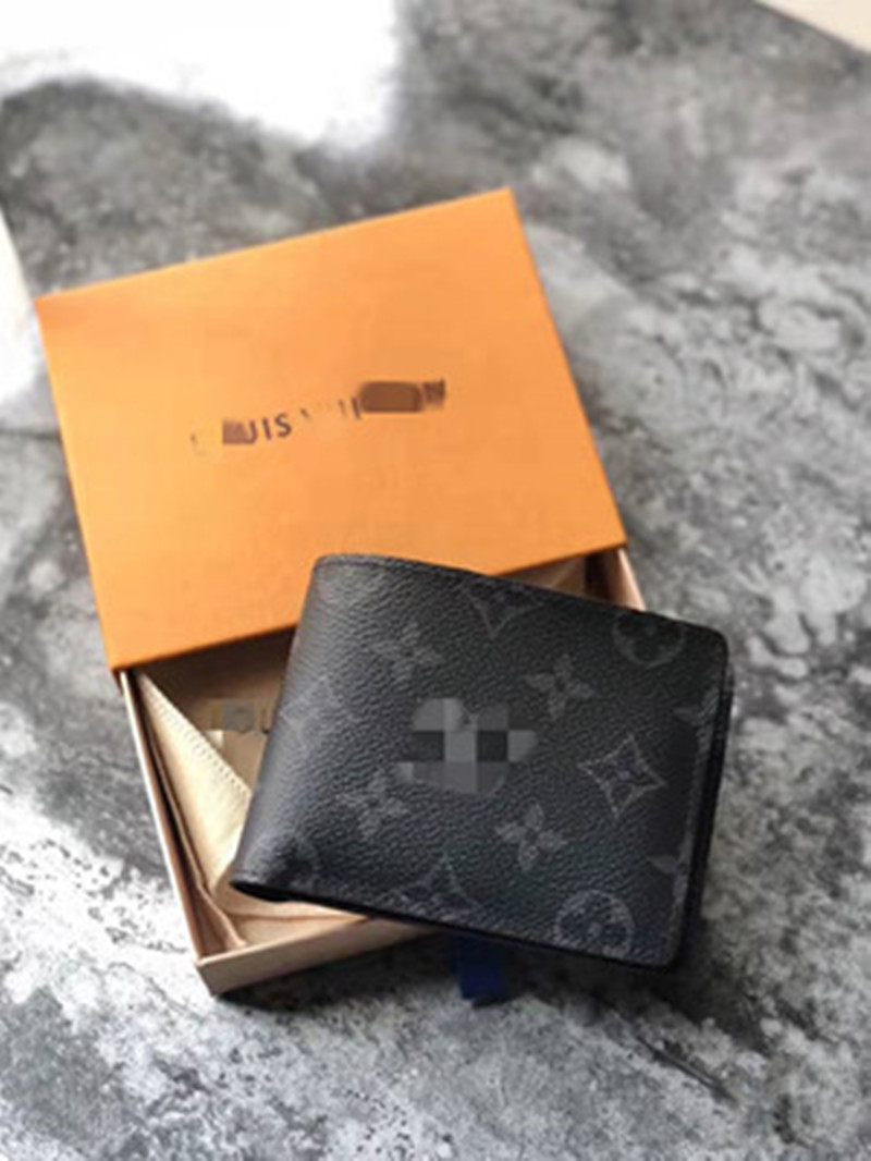 

2021 Top High quality wallets cardholder France Paris plaid style luxurys mens wallet women high-end designers L wallet with box, Lavender