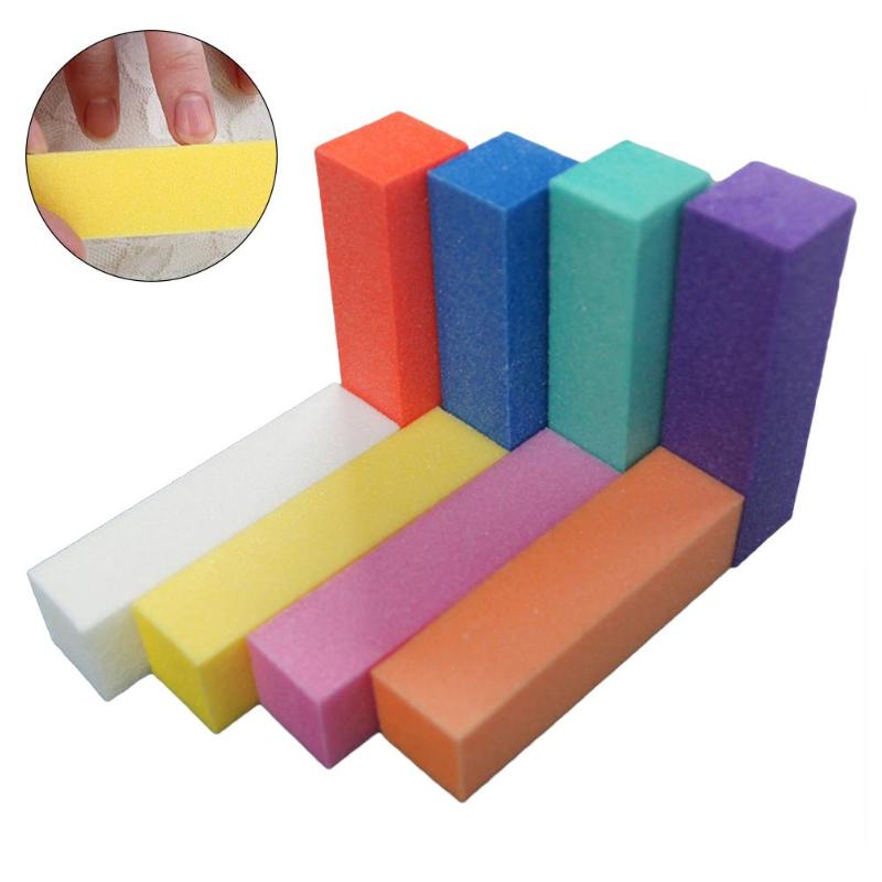 

8pcs Fashion Sponge Nail File Buffer Block Manicure Polish Sanding Nail Buffer Buffing Multi-colored Art Tools Easy to Use