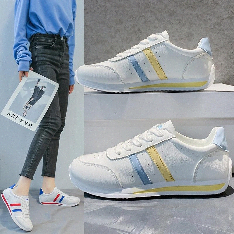 

Spring/Autumn 2021 New Brand Shoes for Women Fashion Sneakers Woman Flats Lace-up White Shoes Zapatos De Mujer High Quality #q20p