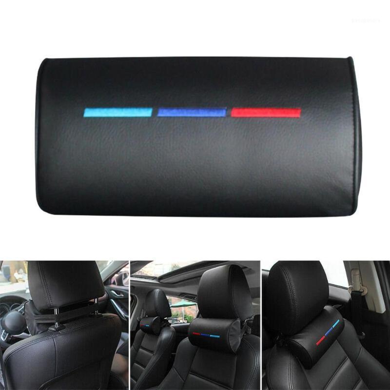 

1 PCS artificial leather car pillow protection your neck car headrest hole-digging design/auto supplies safety neck pillow1
