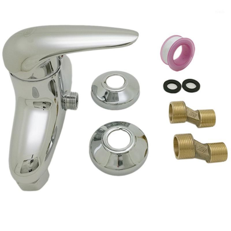 

Wall Mounted Bathtub Faucet Zinc + Brass Bathtub Shower Mixer Chrome Finish Shower Set Tap 1 Piece1