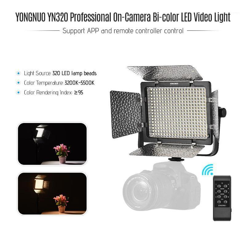 

YongNuo YN320 Monochrome Temperature 5500K Dimmable LED Video Wireless Remote Fill Light for for DSLR r421