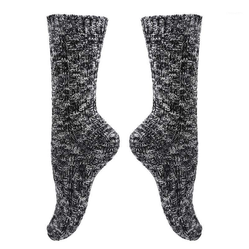 

Autumn Winter Women Soft Snow Knitting Wool Socks Vintage Ladies Warm Thicken Socks Basic Sox Female Sport1, Army green