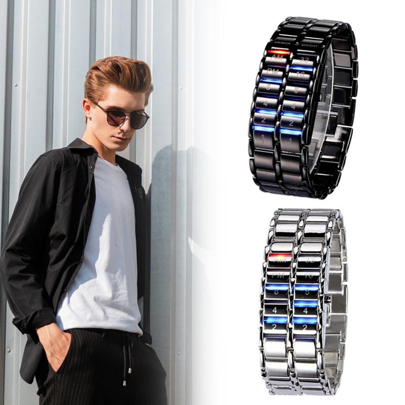 

Men's Binary LED Digital Wrist Watch Father's Day Fashion Creative Gift TC21
